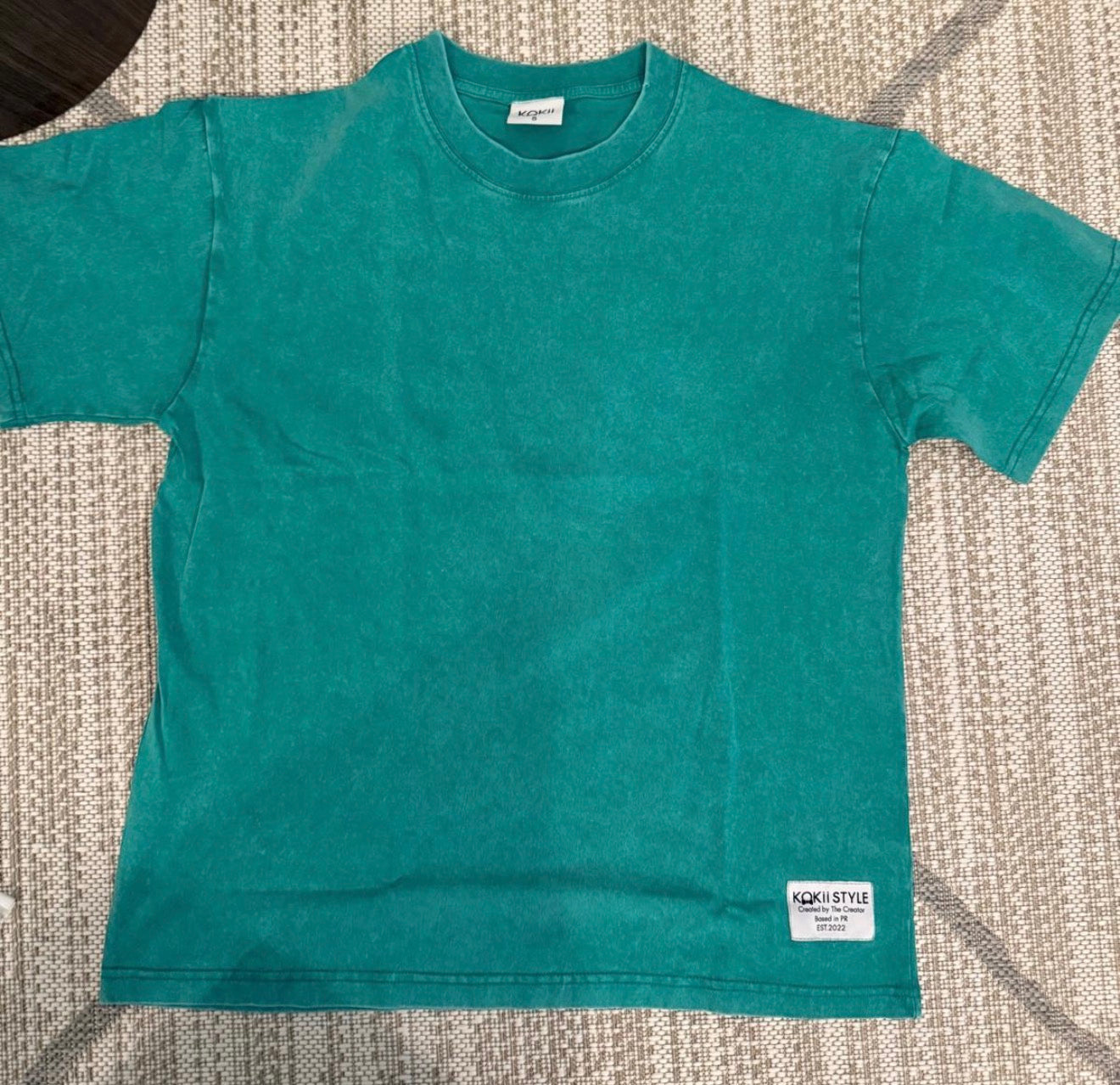 Tshirt "El Creo Todo" Washed Green