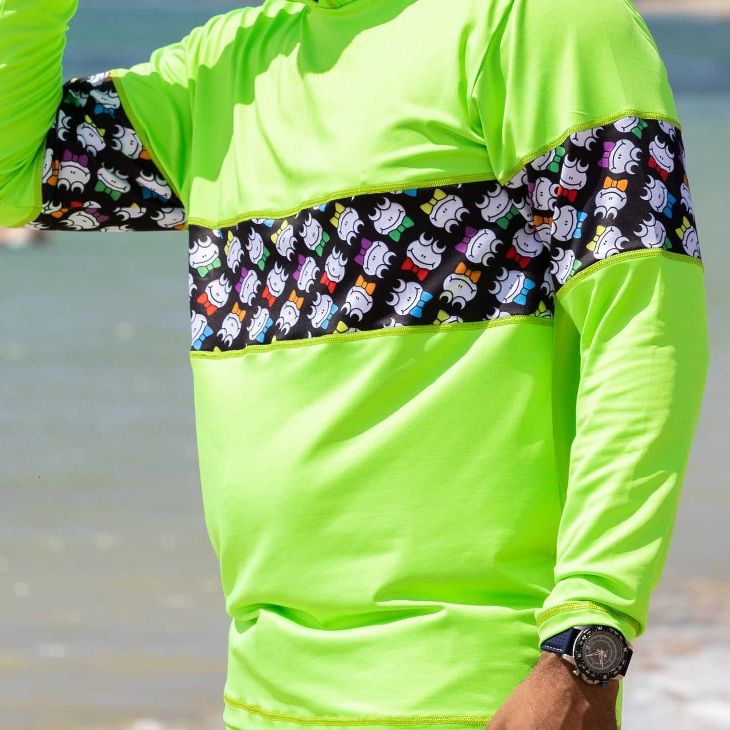 Green Neon W/ Beach Rashguards