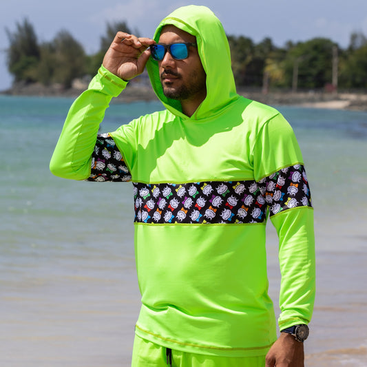 Green Neon W/ Beach Rashguards