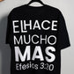 TSHIRT EFESIOS 3:20 BLACK
