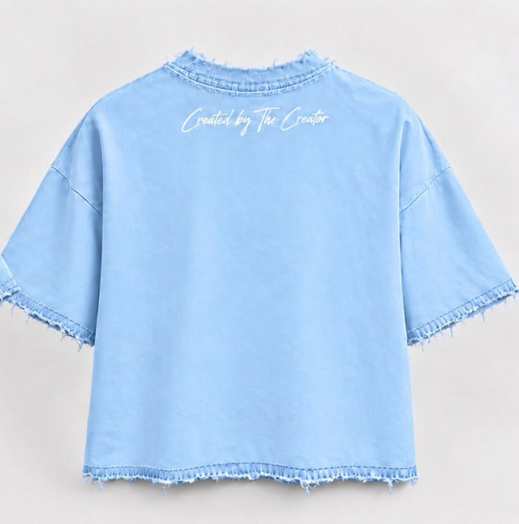 Tshirt Mateo 5:8 Blue Sky