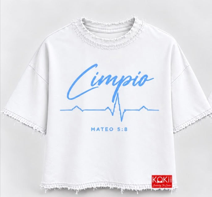 Tshirt Mateo 5:8 White