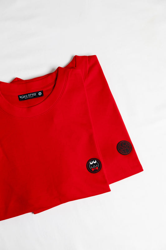 TSHIRT RED L/KS