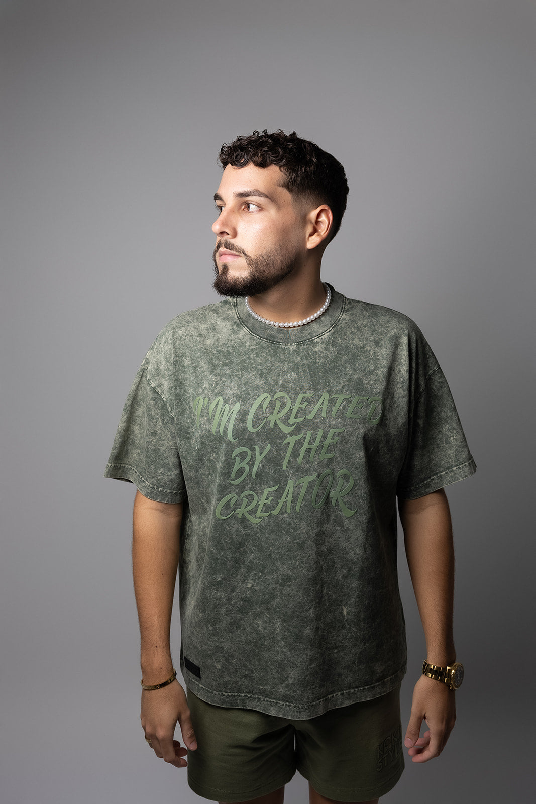 Tshirt Lavado Verde Army I'M