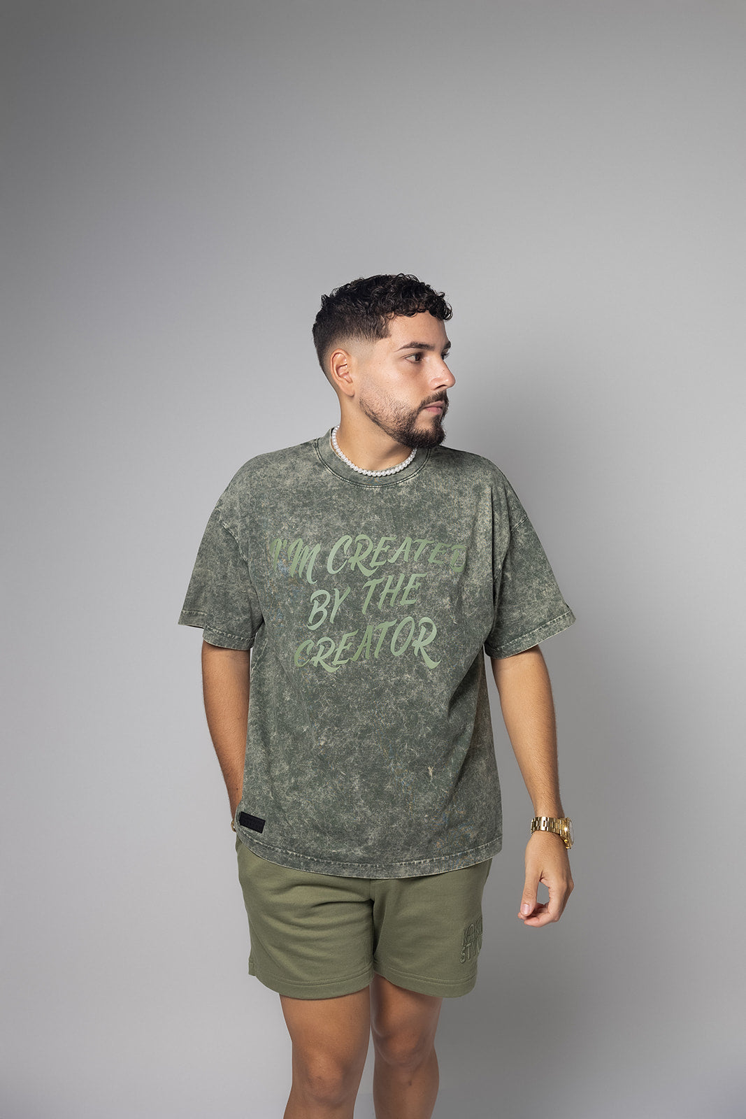 Tshirt Lavado Verde Army I'M