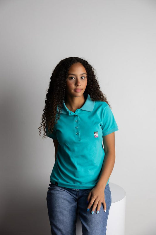 Women's Polo - Aqua