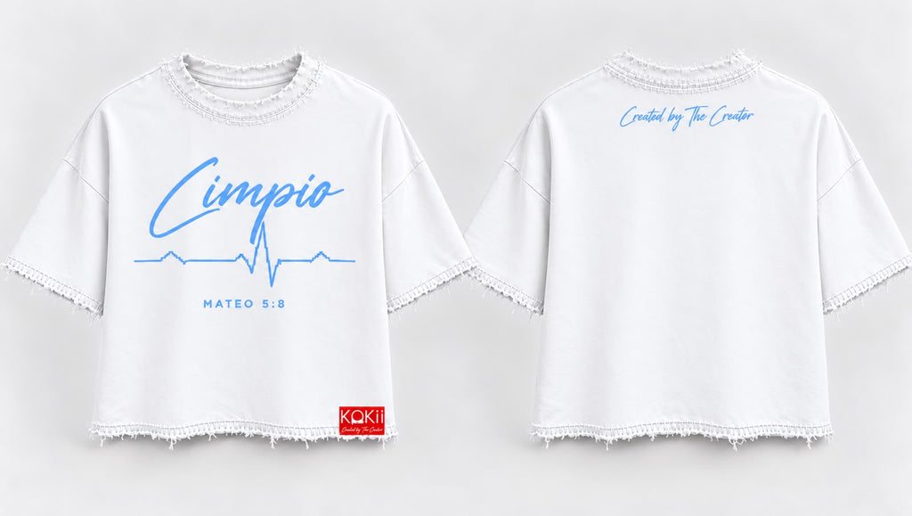 Tshirt Mateo 5:8 White