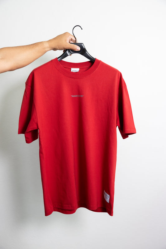 CAMISA RED "MADE IN PR"