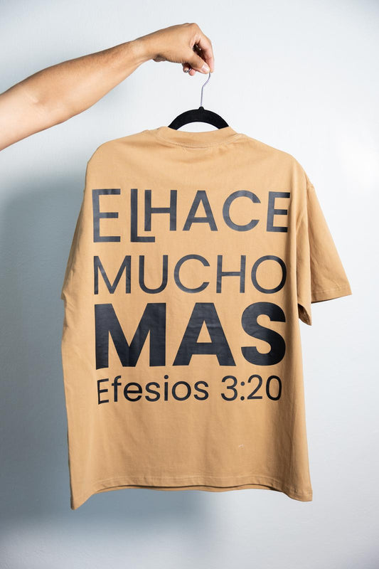 TSHIRT EFESIOS 3:20 TAN