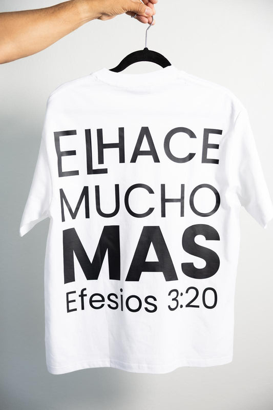 TSHIRT EFESIOS 3:20 WHITE