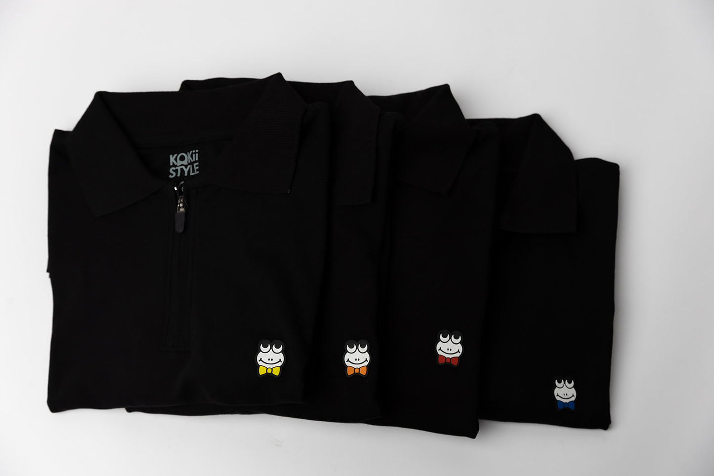 Long Sleeve Polo-BLACK