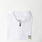 Men's Classic Zip Polo - White