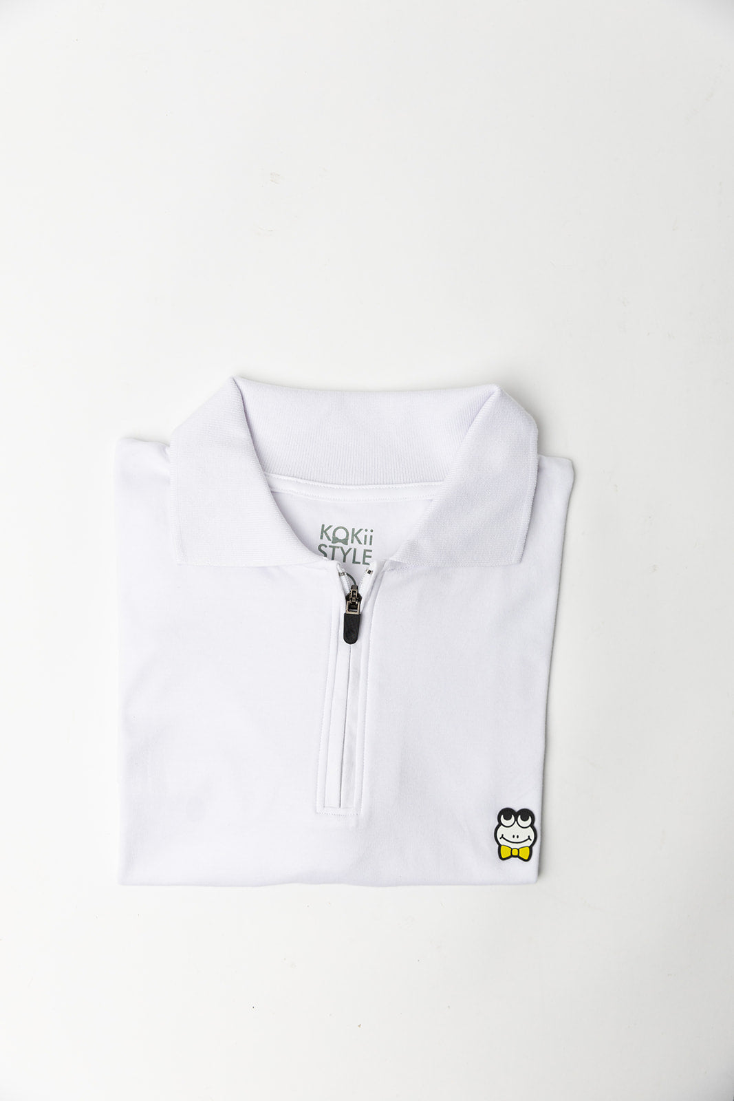 Men's Classic Zip Polo - White