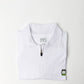 Men's Classic Zip Polo - White