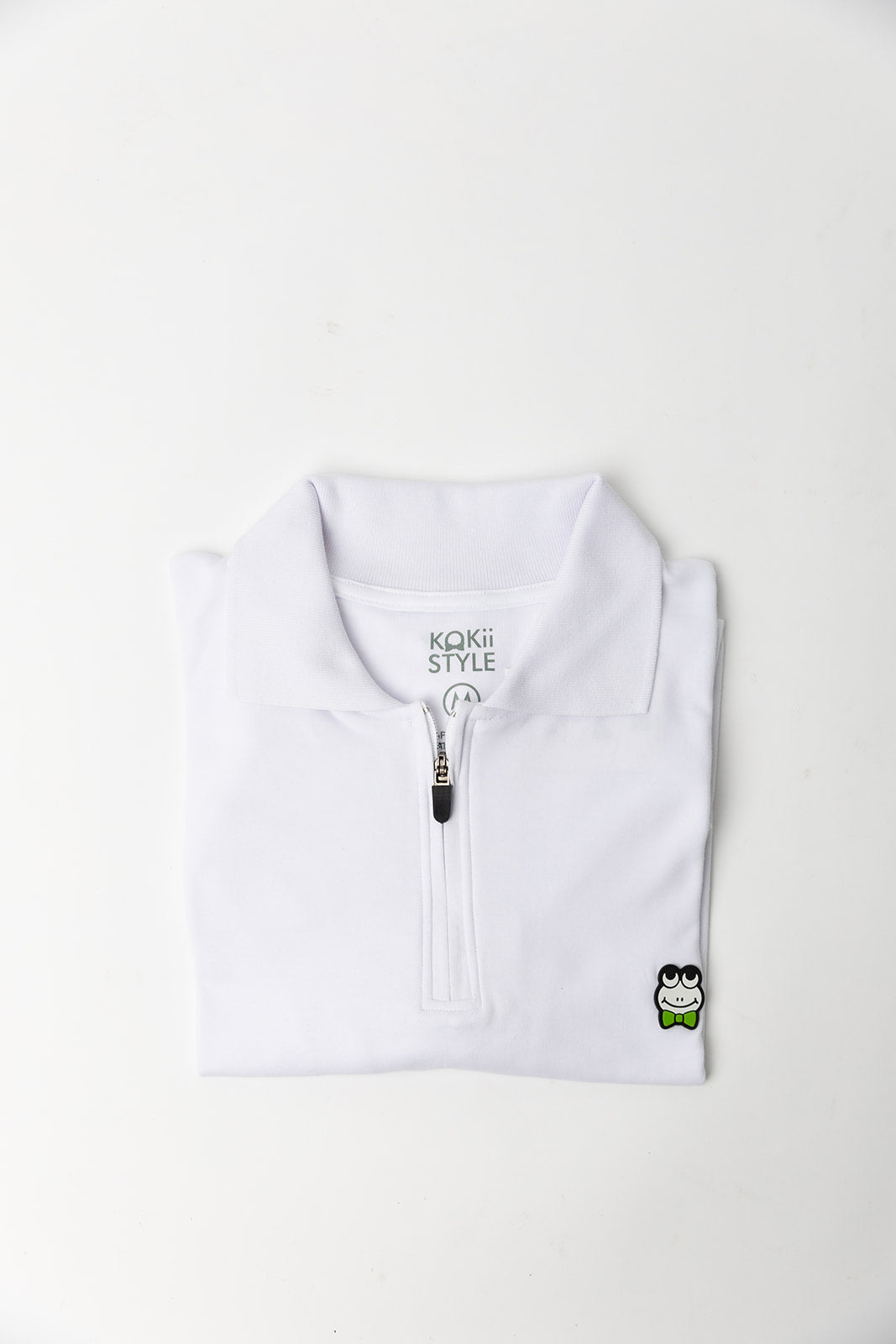 Men's Classic Zip Polo - White