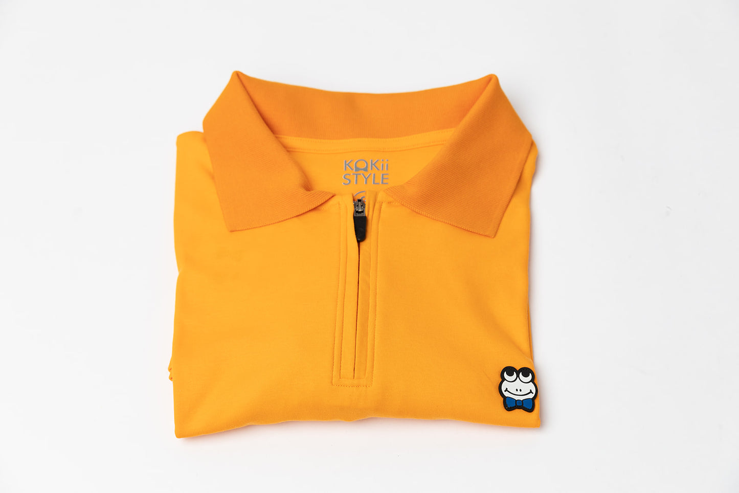 Long Sleeve Polo-Orange