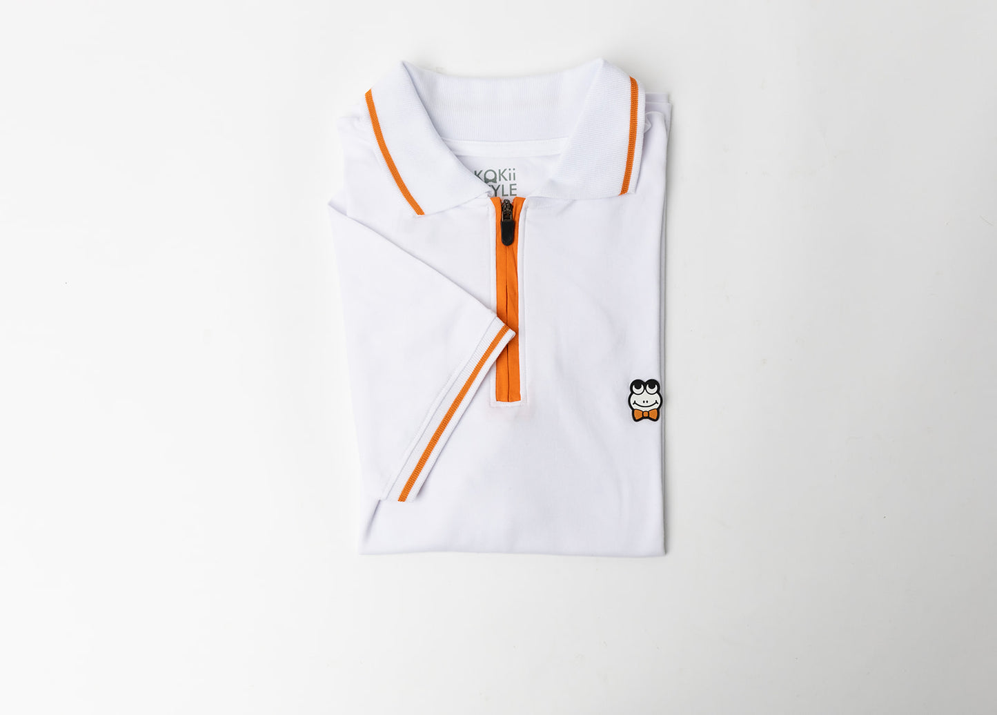 Polo - White/Orange