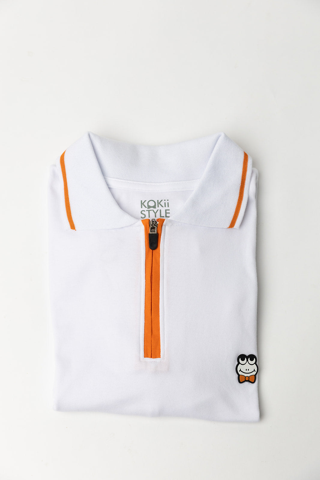 Long Sleeve  Polo-W/Orange