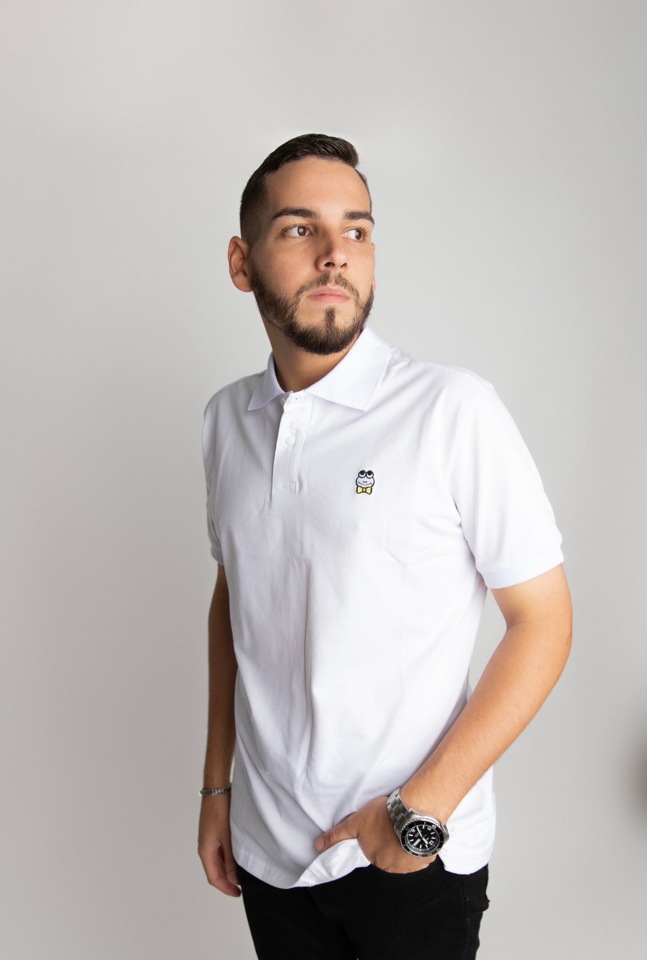 Men's Polo - White