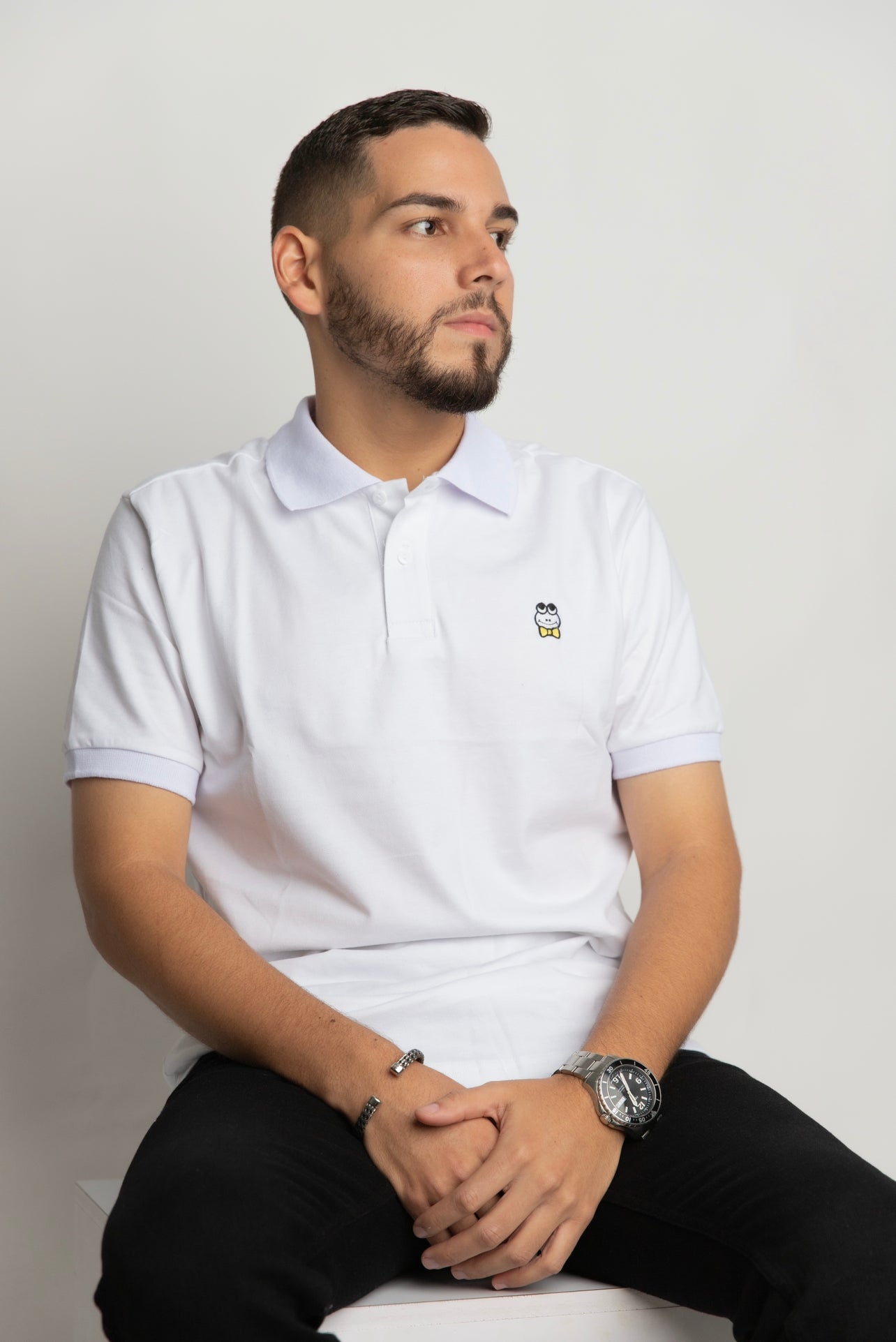 Men's Polo - White